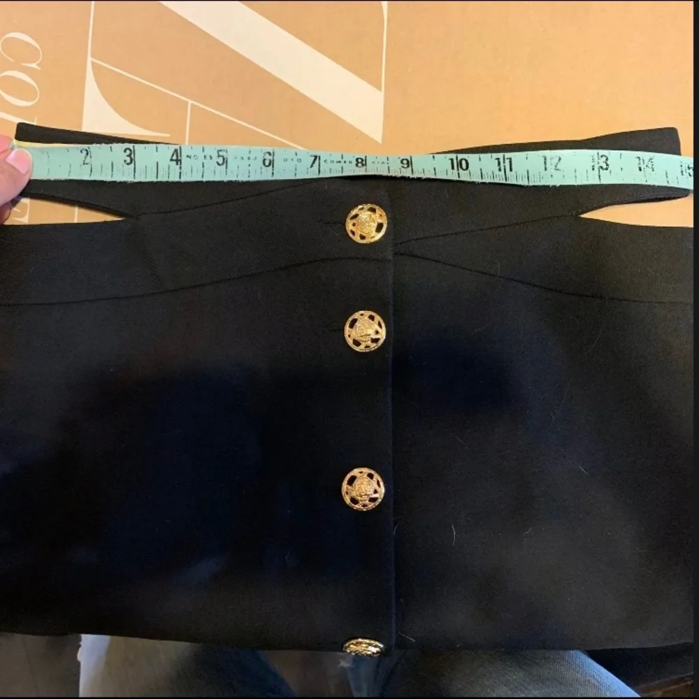 ZARA LIMITED EDITION CUT OUT MINI SKIRT - Picture 10 of 10